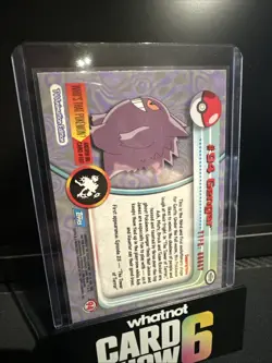 Rainbow Foil Topps Pokemon 94 Gengar Blue Label NM-LP - Image 2