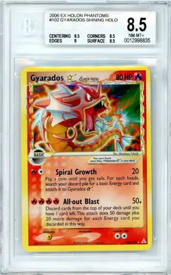 Pokemon Gyarados Gold Star #102 EX Holon Phantoms BGS 8.5 NM-MT+ - Image 1