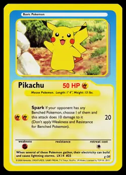 Pikachu #g08 Pokemon Funskool Near Mint or Better - Image 1