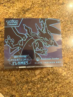 Phantasmal Flames Pokemon Center Exclusive Elite Trainer Box ETB Sealed PKC - Image 1