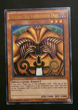 YUGIOH EXODIA THE FORBIDDEN ONE COMPLETE SET YGLD-ENA17,18,19,20,21 1st... - Image 2