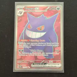 Pokemon TCG Gengar EX Temporal Forces Ultra Rare Card 193/162 - Image 1