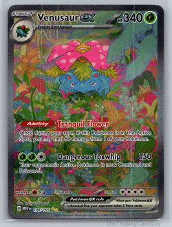 Pokemon TCG Venusaur EX Scarlet & Violet 151 Card 198/165 NM - Image 1