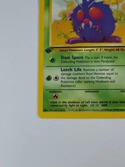 Pokemon Card 1st Edition Venonat 63/64 Jungle Regular US - Image 5