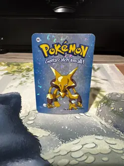 Alakazam #065 2000 Pokemon Vending Prism Holo Sticker Card - Image 1