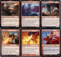 Custom Commander Deck Drakuseth - Red Dragon Tribal - EDH MTG Magic 100 Cards NM - Image 1