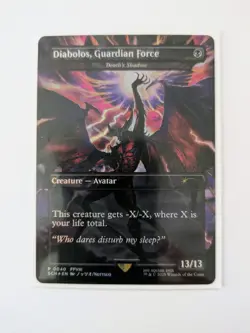 Diabolos, Guardian Force/Death's Shadow (Foil) |MTG Final Fantasy | Near Mint - Image 2