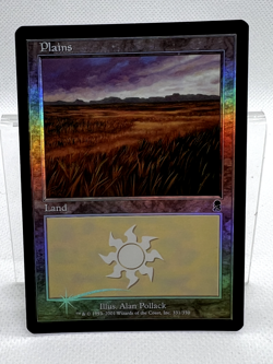 MTG Magic The Gathering Odyssey Land Plains Common Foil LP - Image 1