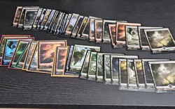 Magic: The Gathering 50 Full Art Land Lot - Image 1