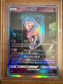 Mewtwo GX 78/73 Shining Legends Full Art Holo Shiny Holo Rare GX Pokemon TCG - Image 1