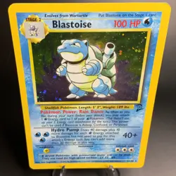 Base Set 2 Blastoise #2/130 Holo Rare LP Vintage Pokemon Card 2000 WOTC - Image 1