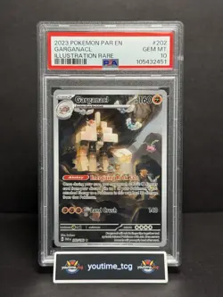 2023 Pokemon Par En-Paradox Rift Illustration Rare Garganacl #202 PSA 10 - Image 1