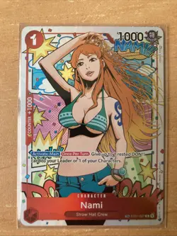 One Piece Card Nami Treasure Rare ST01-007 C English Alternate Art - Image 1