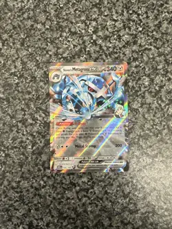 Steven's Metagross ex 145/182 Holo Shiny Pokemon Card Destined Rivals NEAR MINT - Image 2