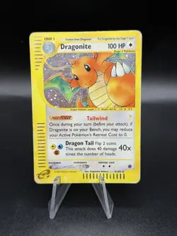 Dragonite 9/165 Holo Rare Expedition Pokemon Card HP Heavy Played EC3 - Image 1