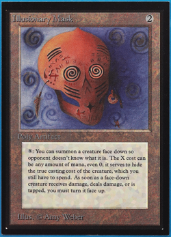 Illusionary Mask Collectors' Edition NM (Reserved List MTG Magic Card) (497072) - Image 1