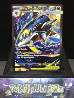 Pokemon Card Mega Sharpedo ex 127/094 Phantasmal Flames Special Illustration NM - Image 1