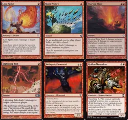 Mono Red Burn Deck - Lava Spike - Lightning Bolt - MTG Magic Gathering 60 cards - Image 1