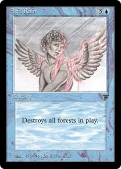 Magic MTG - Acid Rain - Legends - PLAYED - IT - Image 1