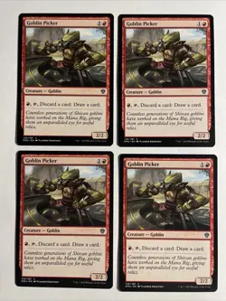 4x Mtg Dominaria United Goblin Picker NM/M Magic The Gathering - Image 1