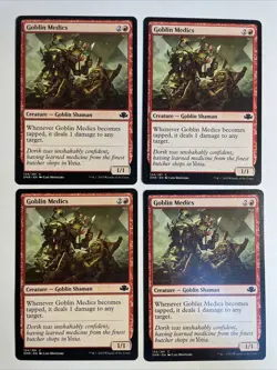 4x Mtg Dominaria Remastered Goblin Medics NM/M Magic The Gathering - Image 1