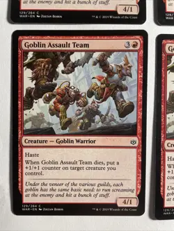 4x Mtg War Of The Spark Goblin Assault Team NM Magic The Gathering - Image 2