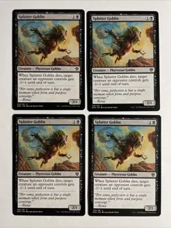 4x Mtg Dominaria United Splatter Goblin NM/M Magic The Gathering - Image 1