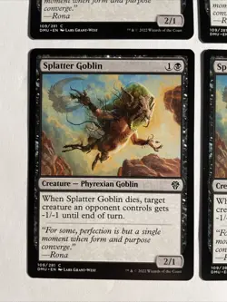 4x Mtg Dominaria United Splatter Goblin NM/M Magic The Gathering - Image 2
