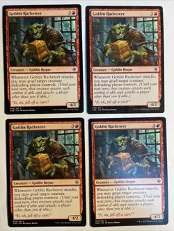 4x Mtg Conspiracy: Take The Crown Goblin Racketeer NM Magic The Gathering - Image 1