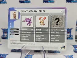 Gentleman Nils Pokemon Ruby & Sapphire e-Reader Battle e Card GBA ID 129-B001 LP - Image 1