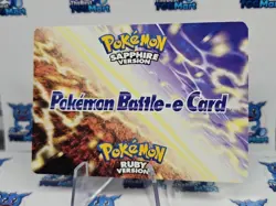 Gentleman Nils Pokemon Ruby & Sapphire e-Reader Battle e Card GBA ID 129-B001 LP - Image 2