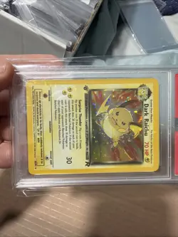2000 Pokemon Team Rocket First Edition Dark Raichu Holo #83/82 PSA 6 - Image 4