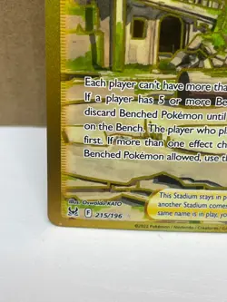 Collapsed Stadium 215/196 Full Art Trainer NM Pokemon Lost Origin - Image 5