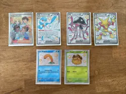 Pokemon TCG Paldean Fates Lot of 6 Shiny 4 Full Arts and 2 Holos NM/M - Image 1