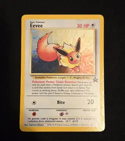 1999 Pokemon Eevee 11/53 WOTC Black Star Promo Holo Promo Holo NM - Image 1