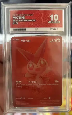 Pokemon TCG - VICTINI 171/086 - ACE 10 Gem Mint - BWR - Black Bolt - Image 1
