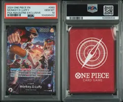 PSA 10 One Piece Promo Monkey D. Luffy PSA Magazine 2024 Exclusive OP05-060 🔥 - Image 3