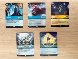 Disney Lorcana Fabled - 5 Epic Holofoil - Queen, Anna, Stitch, Mickey, Last Hope - Image 1