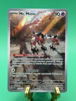 Mr. Mime 179/165 Illustration Rare Scarlet & Violet 151 Pokemon TCG Cards - Image 1