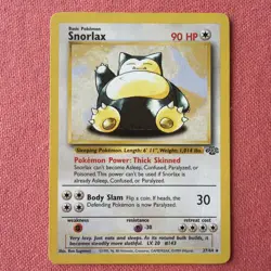 Pokemon TCG Snorlax Jungle Card 27/64 Non Holo Rare - Image 1
