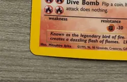 Pokemon TCG Moltres Fossil Holo Card 12/62 LP - Image 2