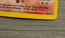 Pokemon TCG Moltres Fossil Holo Card 12/62 LP - Image 3