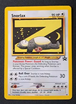 Pokemon card snorlax 49 Wizard Black Star promo NM - Image 1