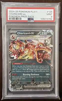 Pokemon TCG Charizard EX Obsidian Flames Holo Ultra Rare Card 125/197 PSA 9 - Image 1