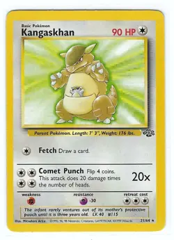 Kangaskhan 21/64 - Jungle Set - RARE - Vintage Pokemon 1999 WOTC - Near Mint - Image 1