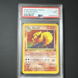 Pokemon Jungle Flareon #3/64 1st Edition Holo Rare PSA 9 English 1999 - Image 1