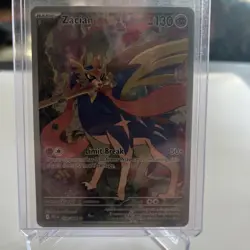 Pokemon TCG Zacian 100/094 IR Illustration Rare Holo Phantasmal Flames -NM - Image 1