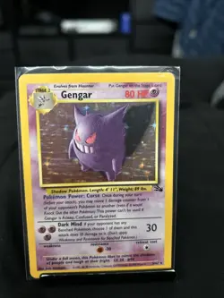 Pokemon Gengar Holo Rare 5/62 Fossil Base Set Vintage 1999 - Image 2