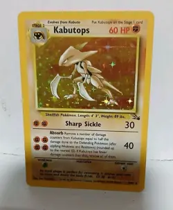 Pokemon Kabutops 9/62 Fossil Holo 1999 - Image 3