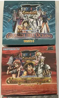 *customized* 2x Booster Box 218x Booster Pack 4x Deck ITA - One Piece TCG 1999 - Image 1